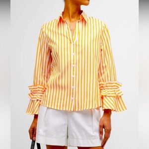 Harshman Selina Oversized Cotton Striped Shirt